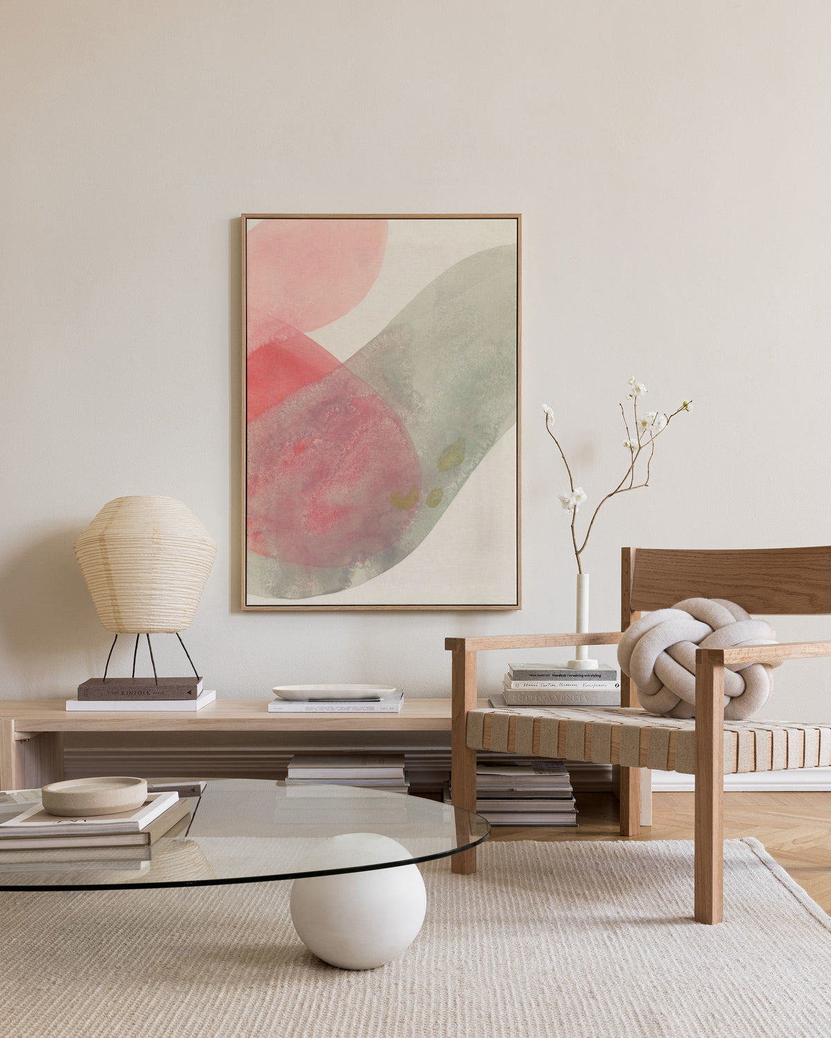 Flowy Forms No2 Canvas print