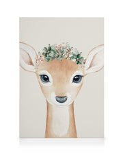 Flower Deer Canvas print