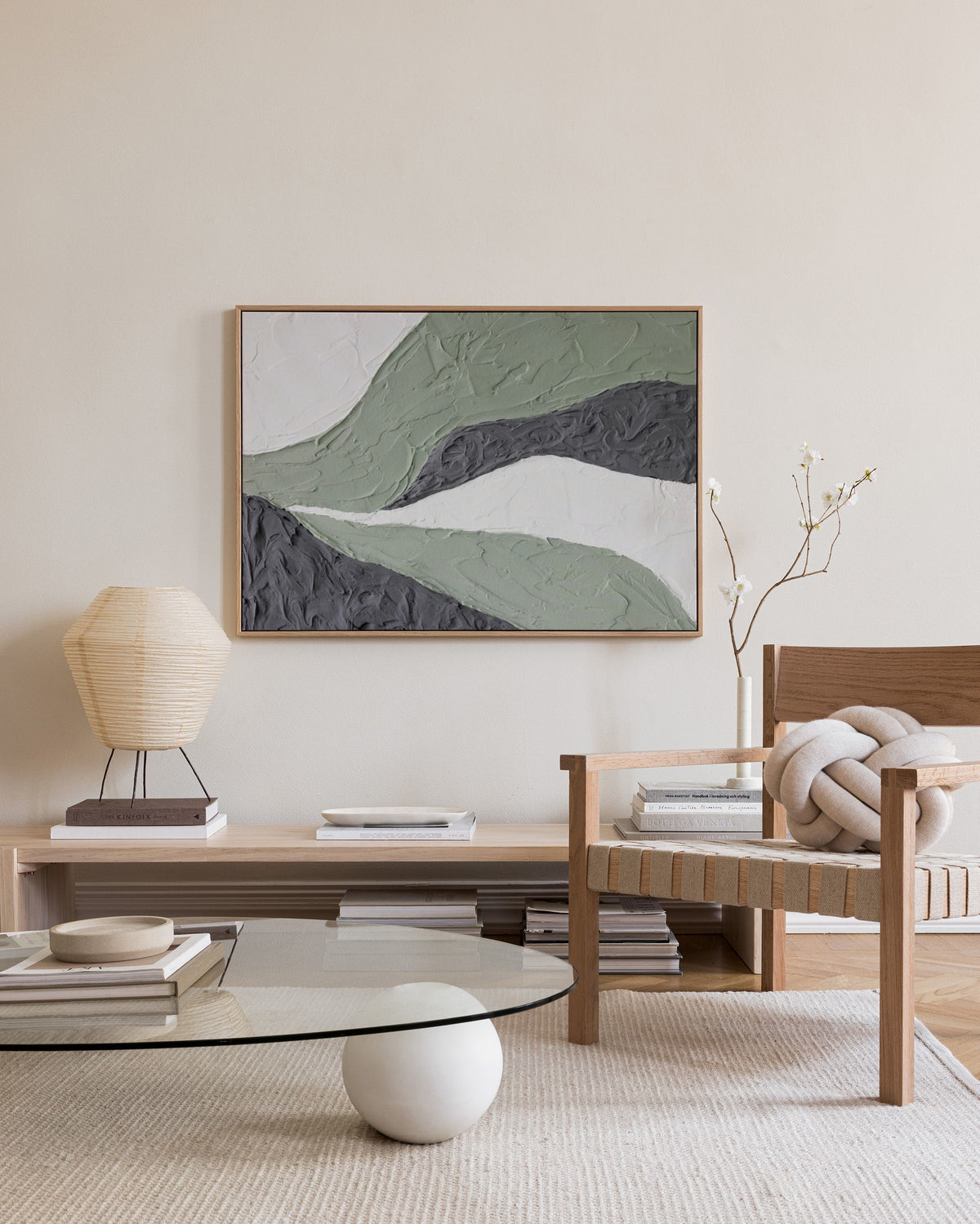 Landscape in Green Canvas print