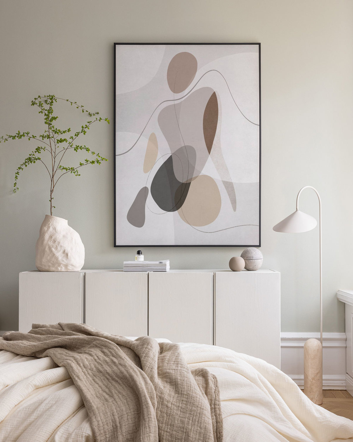 Organic Shapes Figure No1 Canvas print