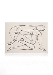 Line Art Pose Canvas print