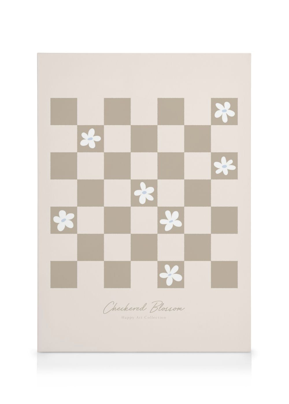 Checkered Blossom Canvas print