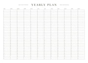 Yearly Planner Print
