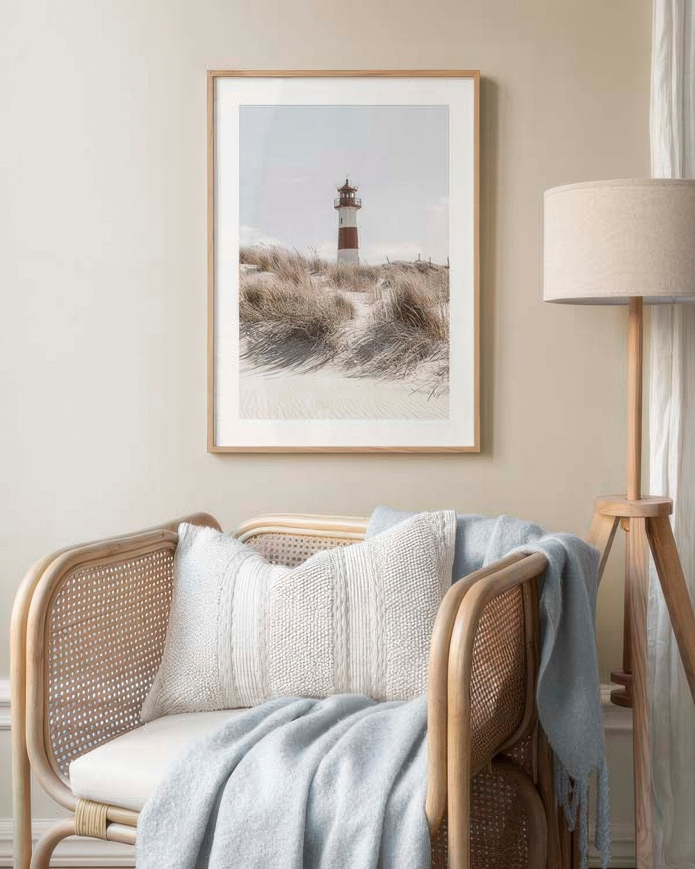 Lighthouse on Dune Print