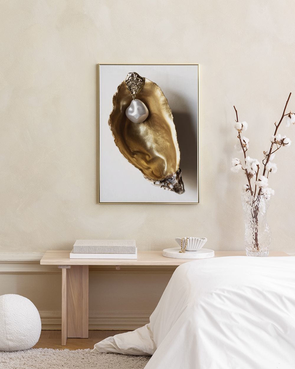 Golden Seashell Print