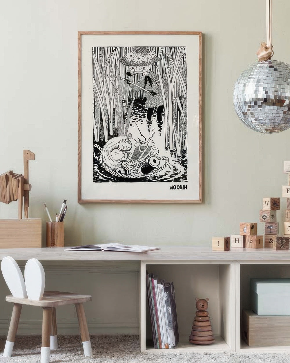 Moomin - Snufkin Fishing Print