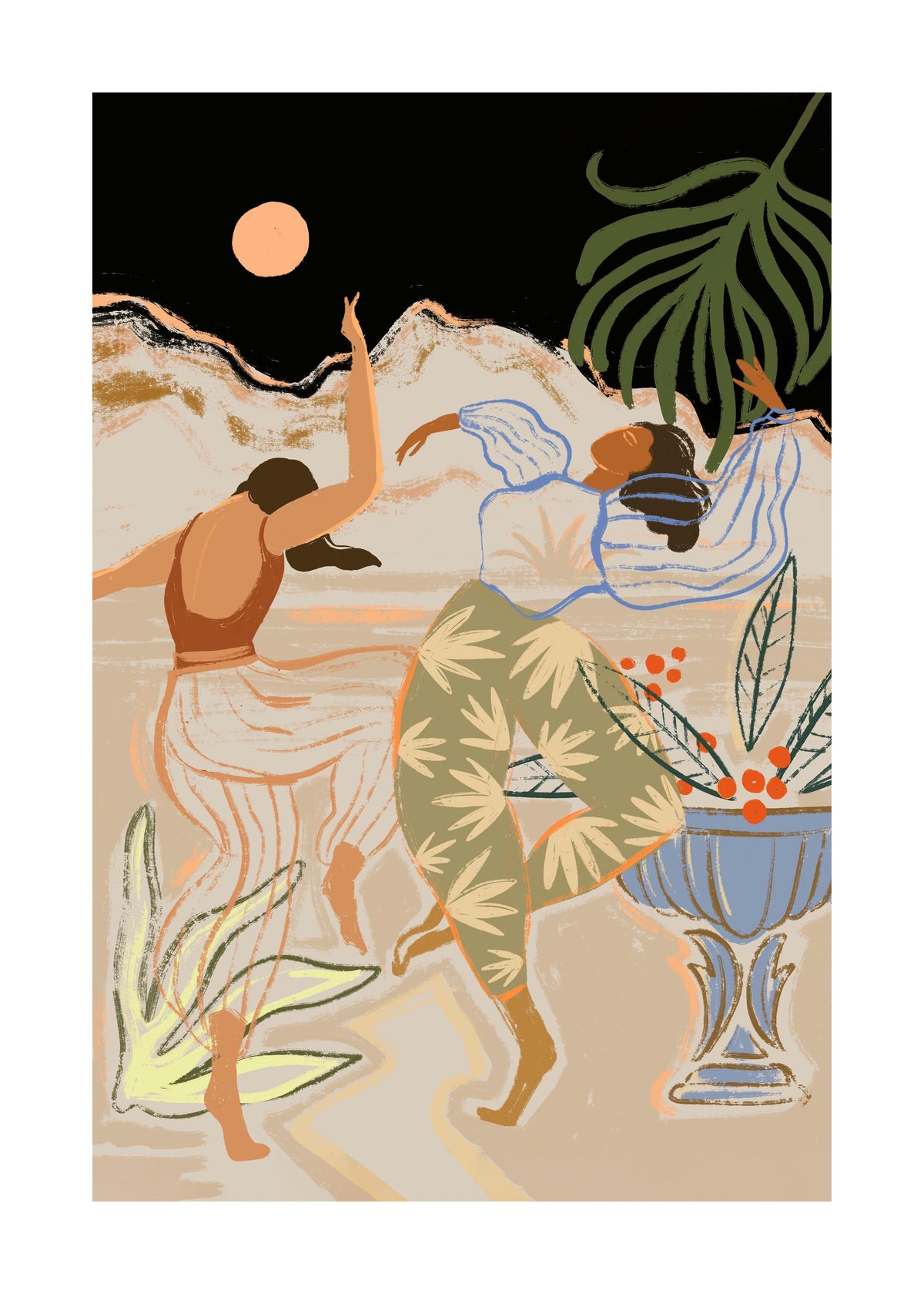 Arty Guava - Lay Hoon - Dancing Under The Moonlight Print