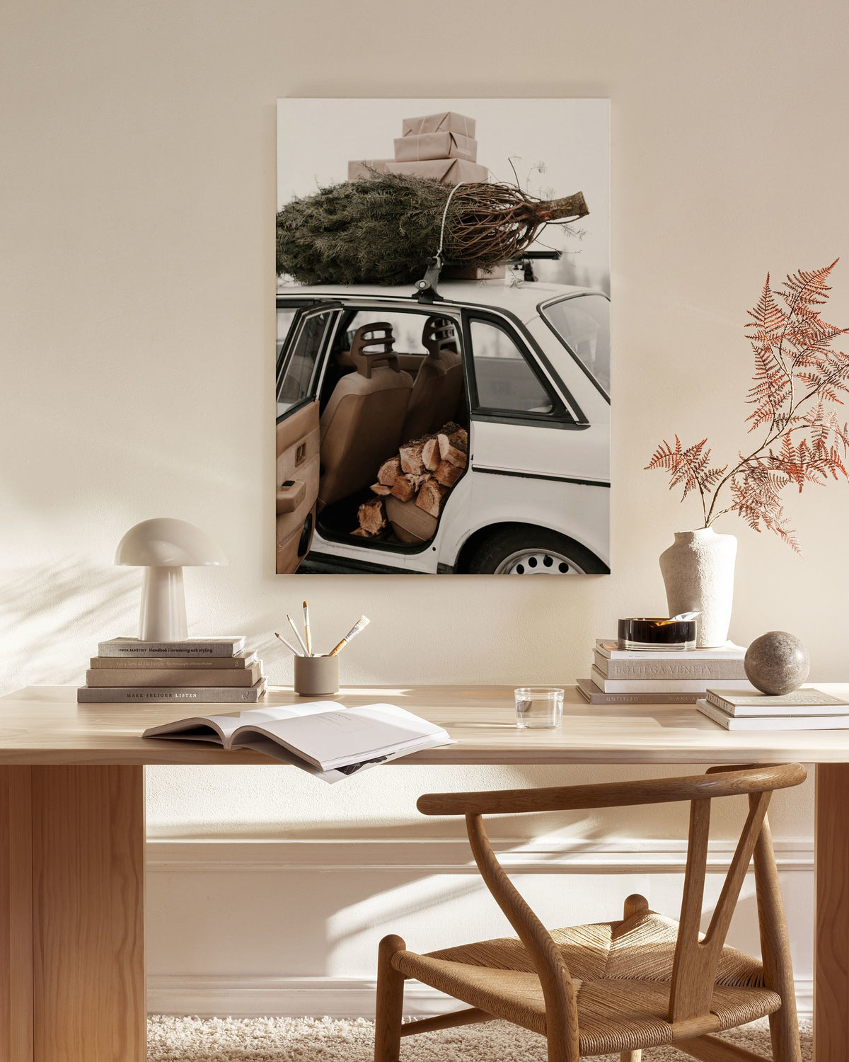 Holiday Car Canvas print