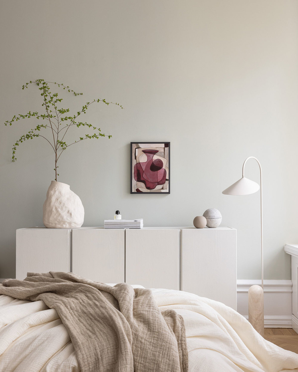 Bordeaux Vase Canvas print