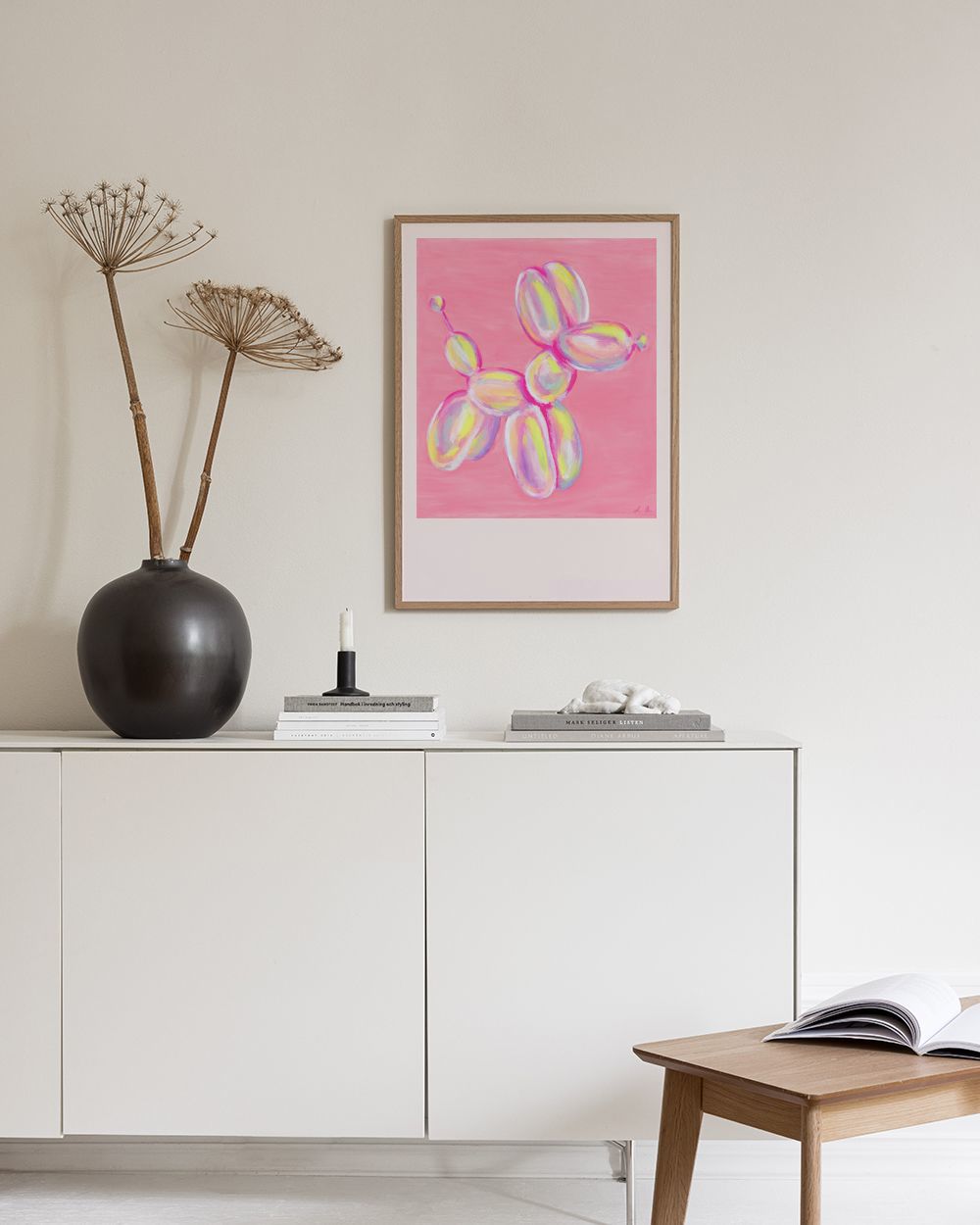 Colorful Balloon Dog Print