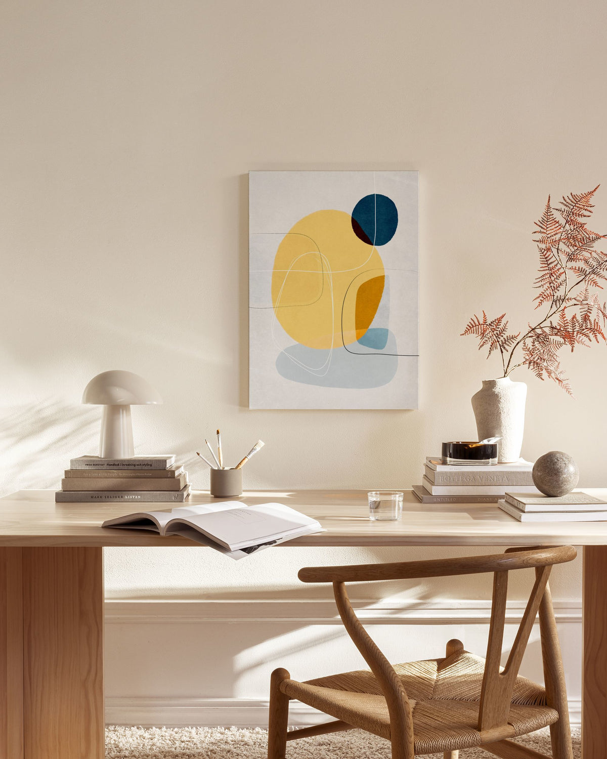Contemporary Yellow No1 Canvas print