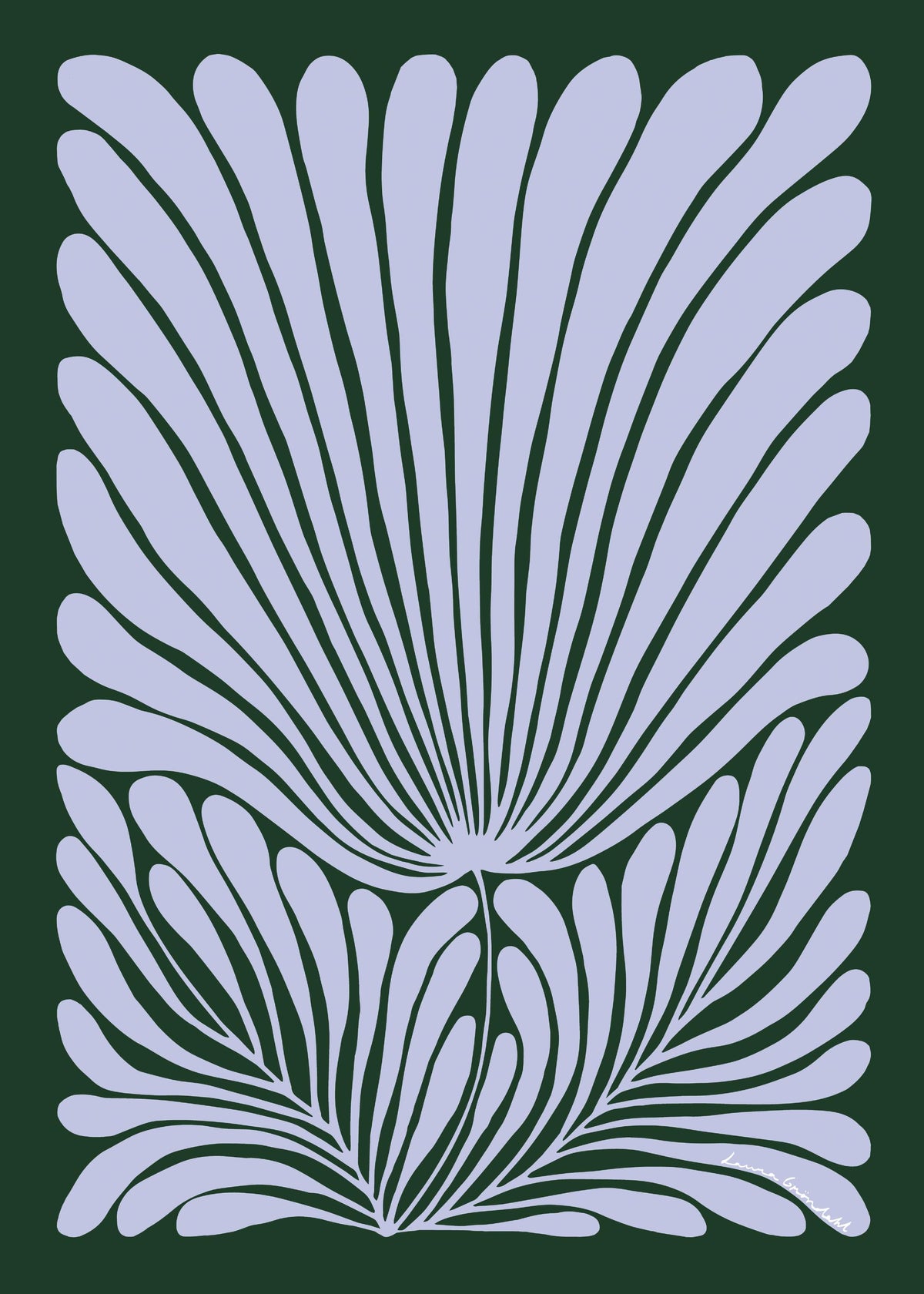 Laura Gröndahl - Evergreen Flower Print