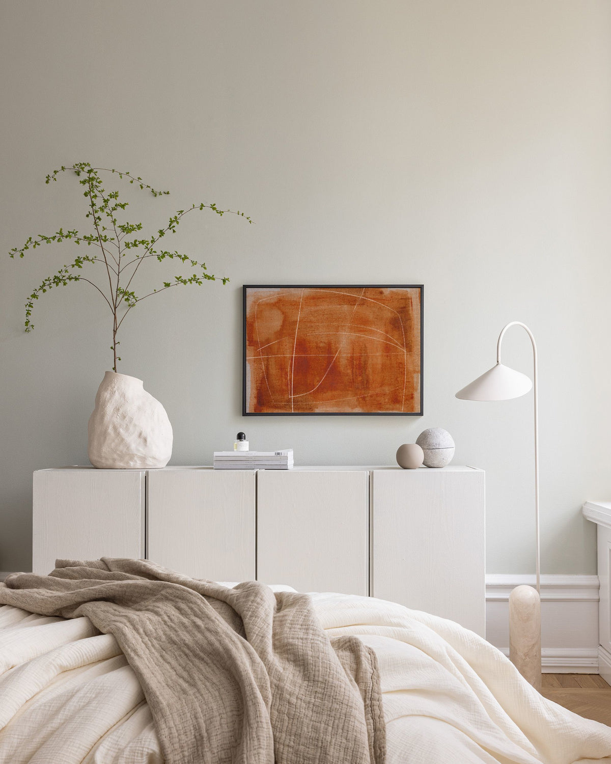 Terracotta Lines Canvas print