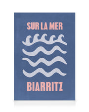Graphic Biarritz Canvas print