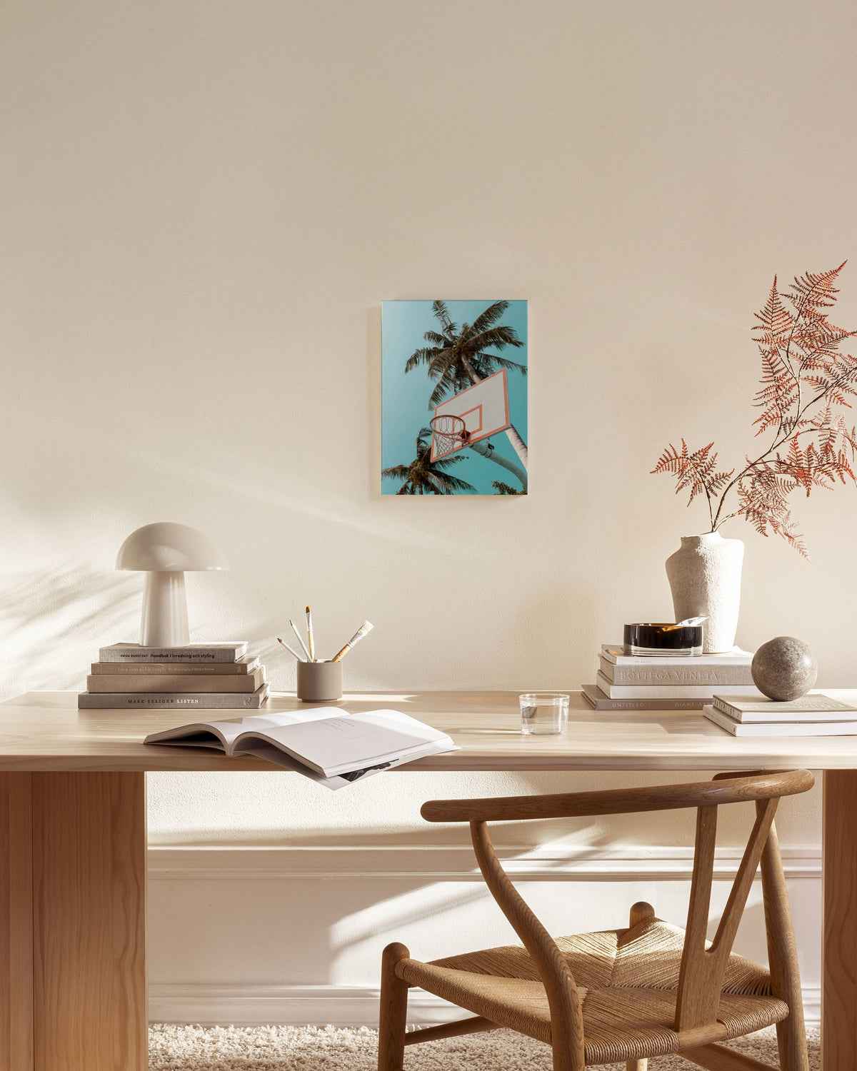 Basketball Palms Canvas print