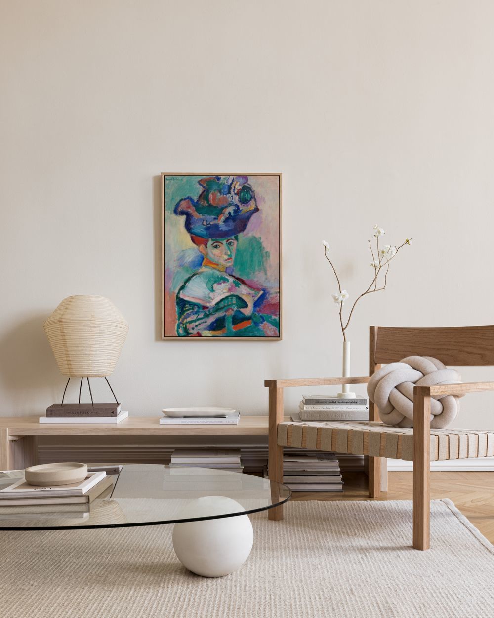 Matisse - Woman with a Hat Canvas print