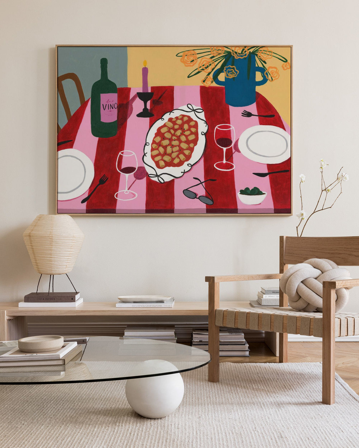 Girl Dinner Canvas print