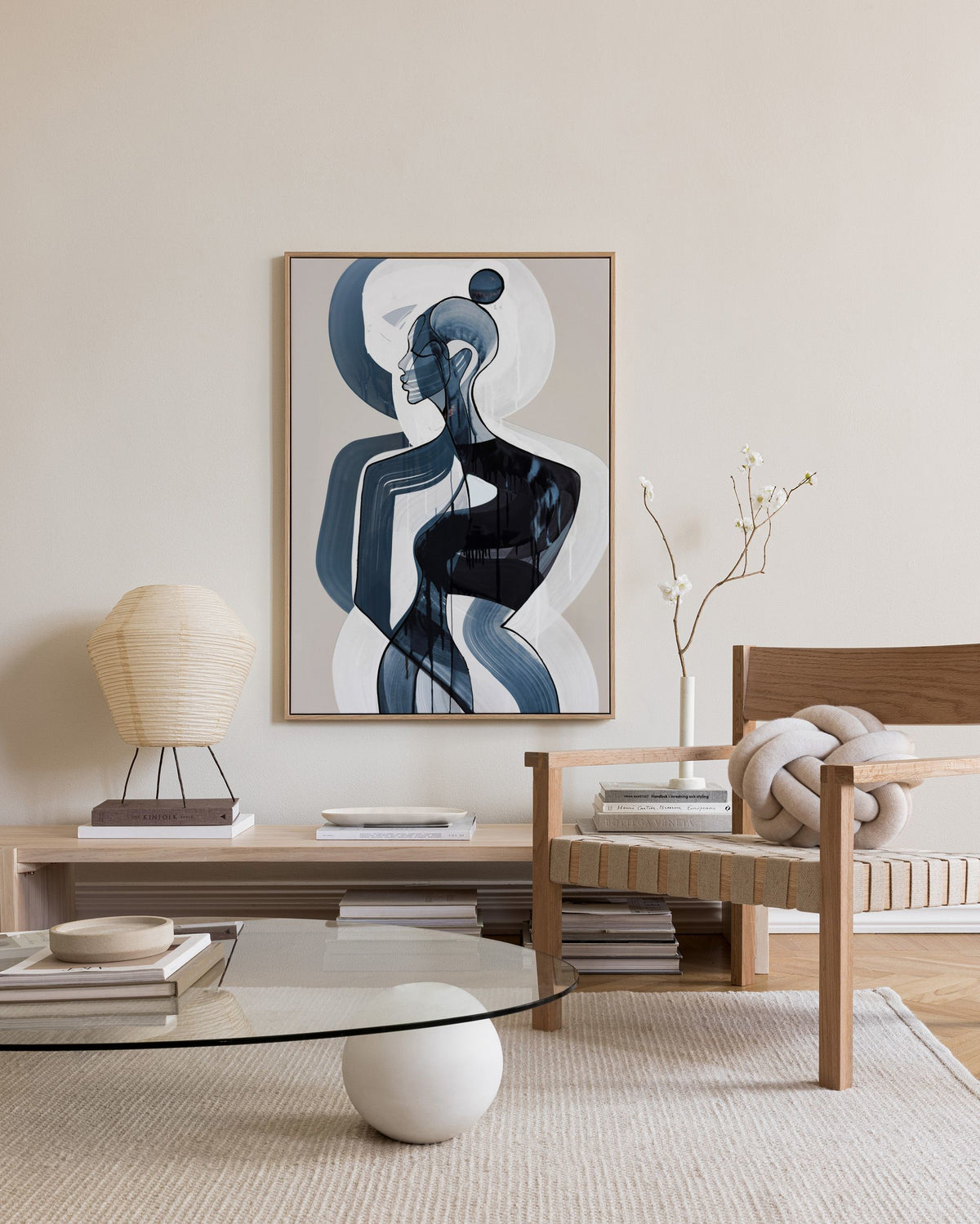 Peytil - Blau Serenity Canvas print