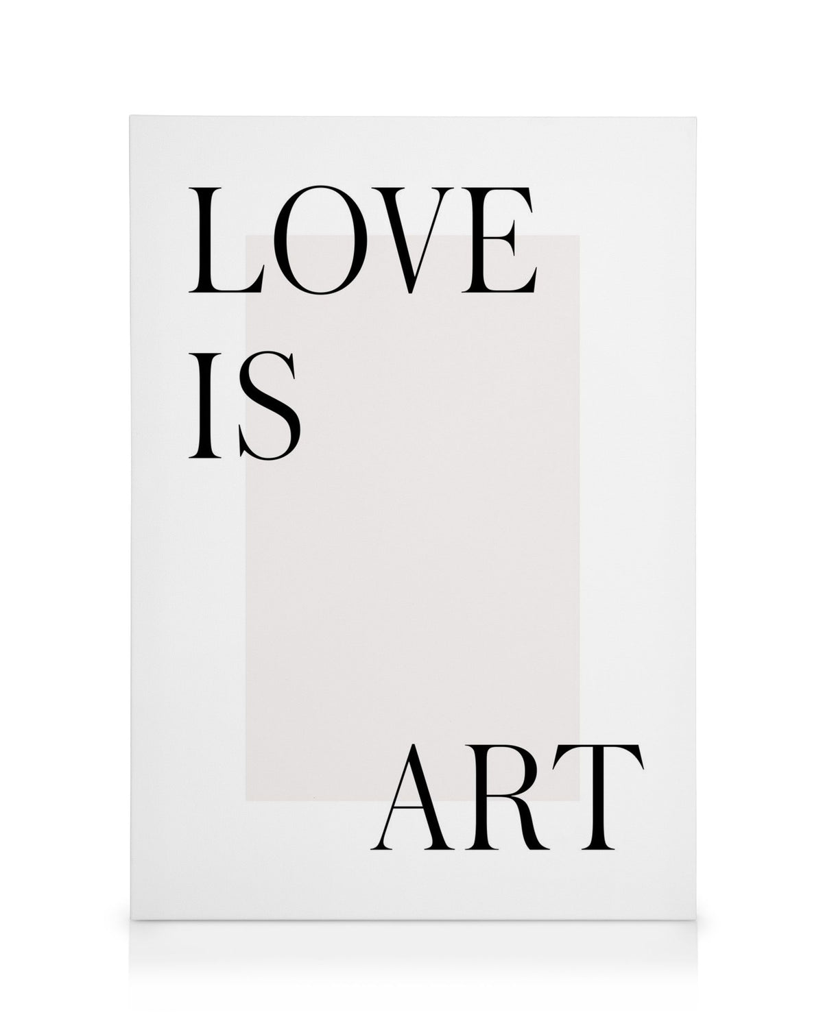 Love is Art Canvas print