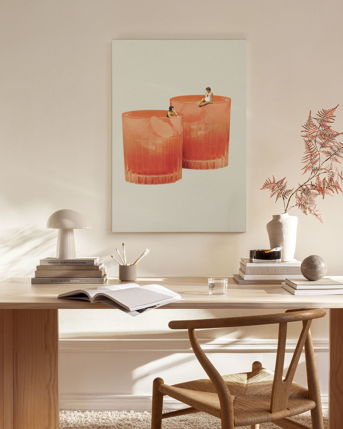 Maarten Leon - Holiday in a Glass No2 Canvas print