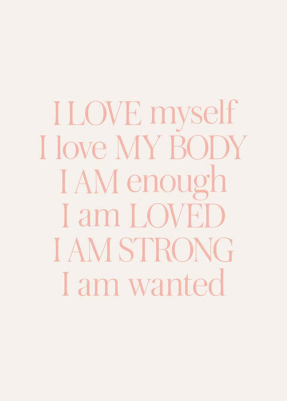 I Love Myself Print