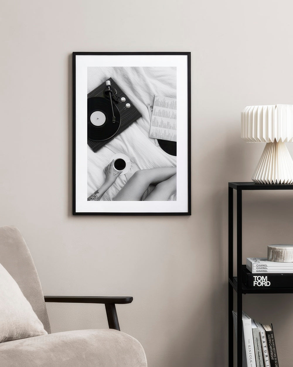 Vinyl Player Morning Print