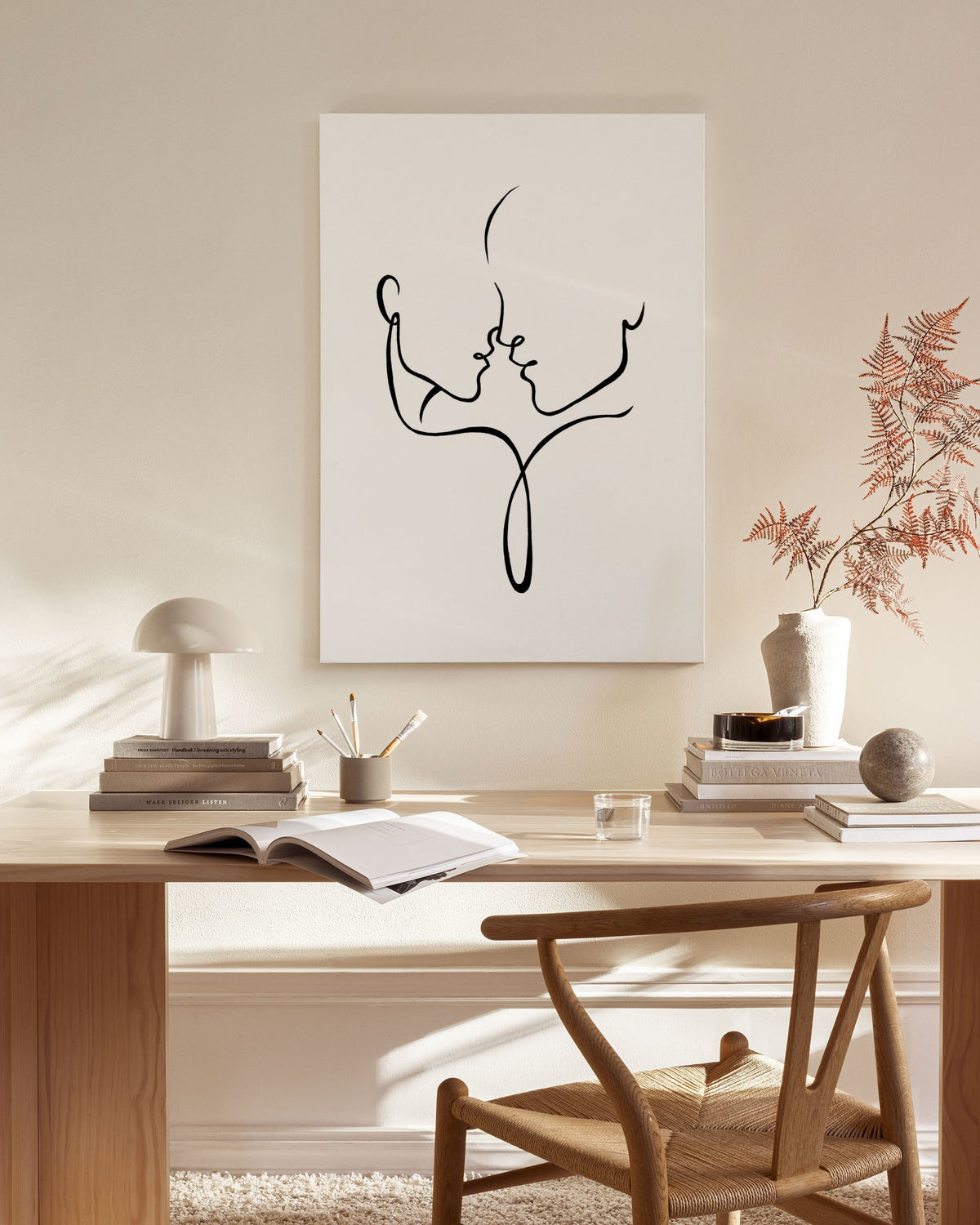 Almost Kiss Canvas print