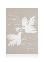 Doves of Love, Flower of Peace Canvas print