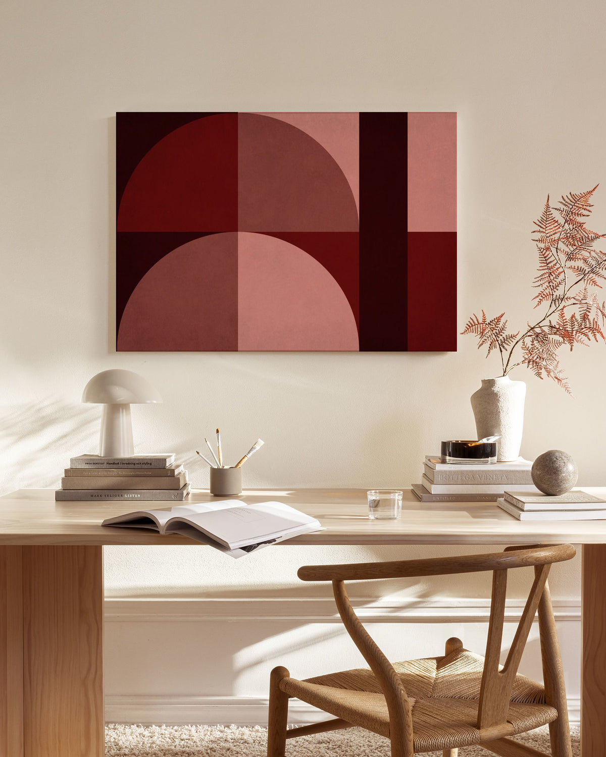 Shapes of Red Canvas
