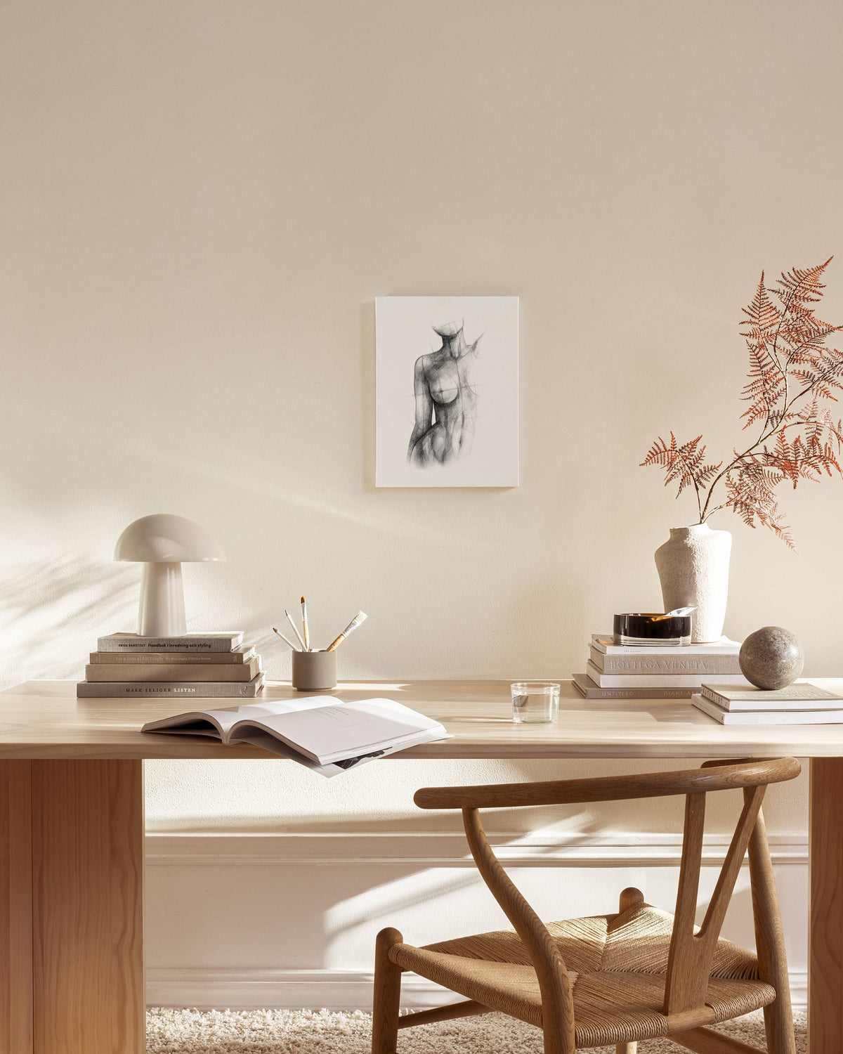 Incomplete Sketch Canvas print