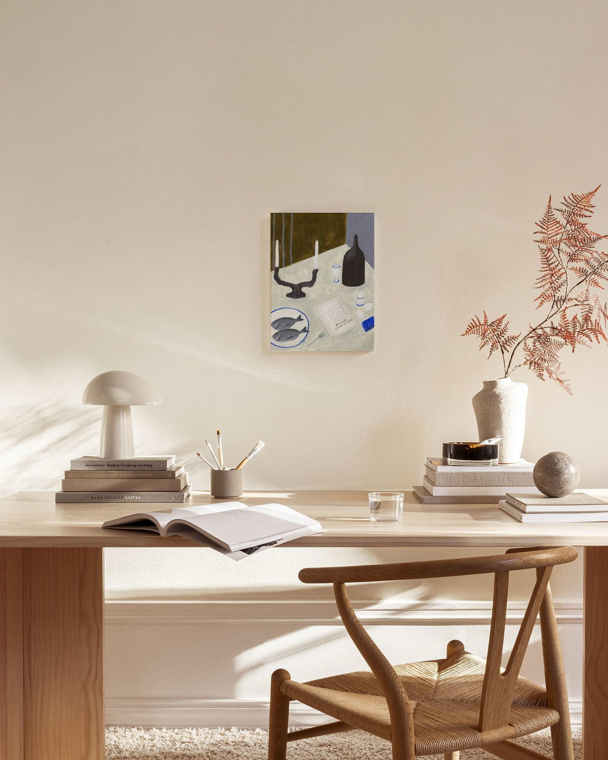Isabelle Vandeplassche - Still Life with Fish  Canvas print
