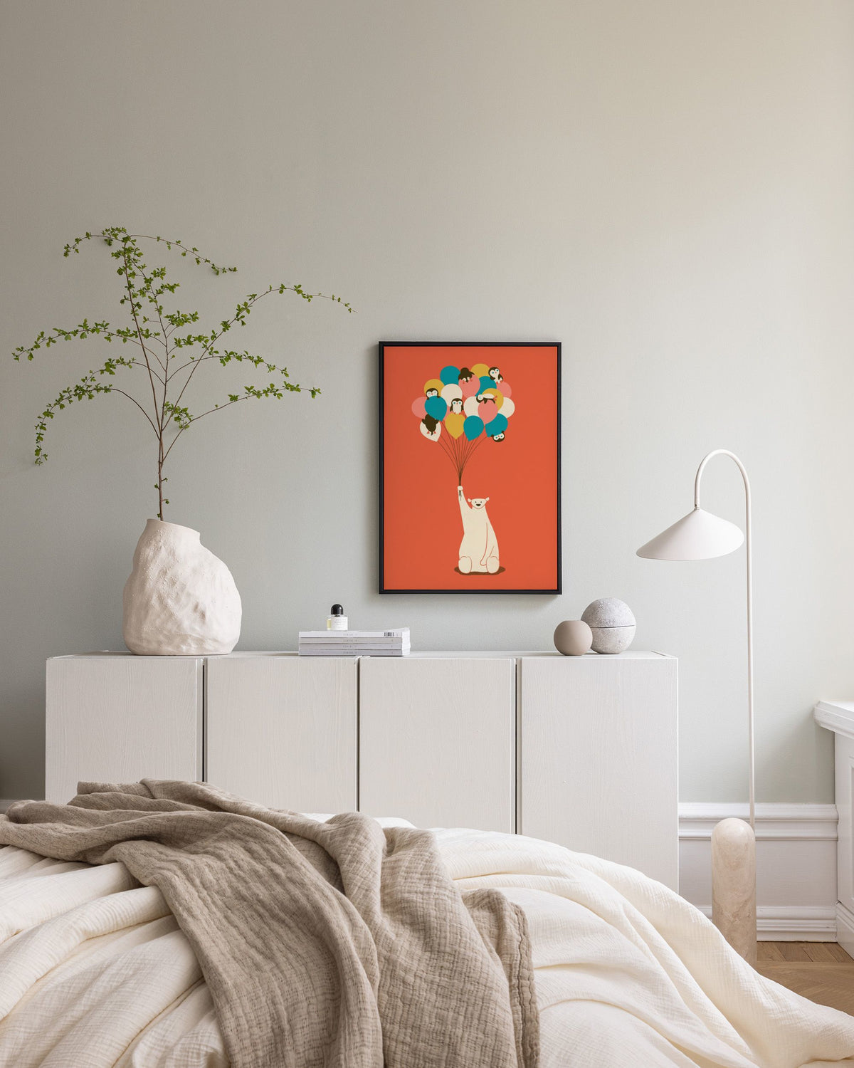 Penguin Bouquet Canvas print