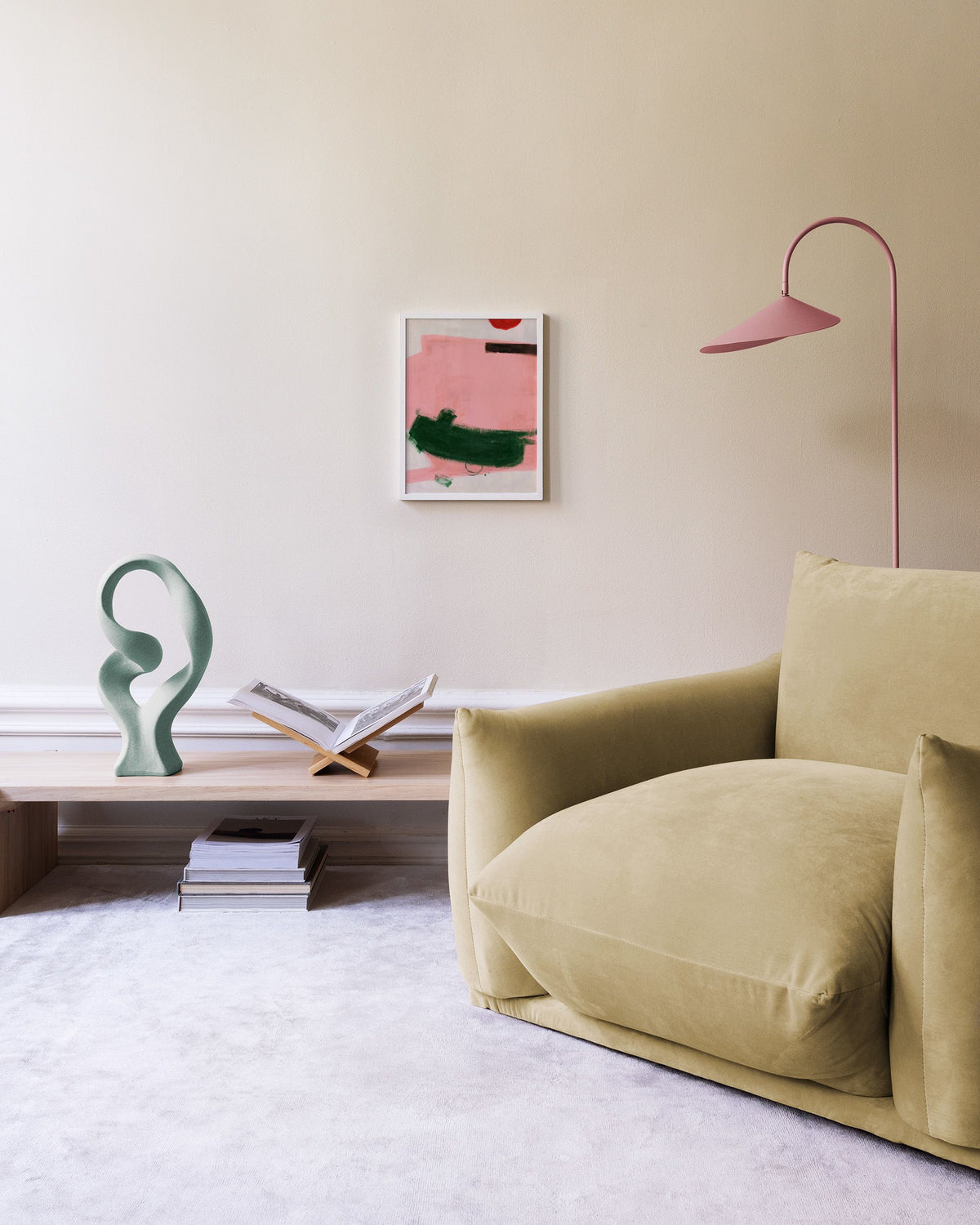 Green Strokes Print