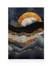 SpaceFrog Designs - Metallic Mountains Canvas print