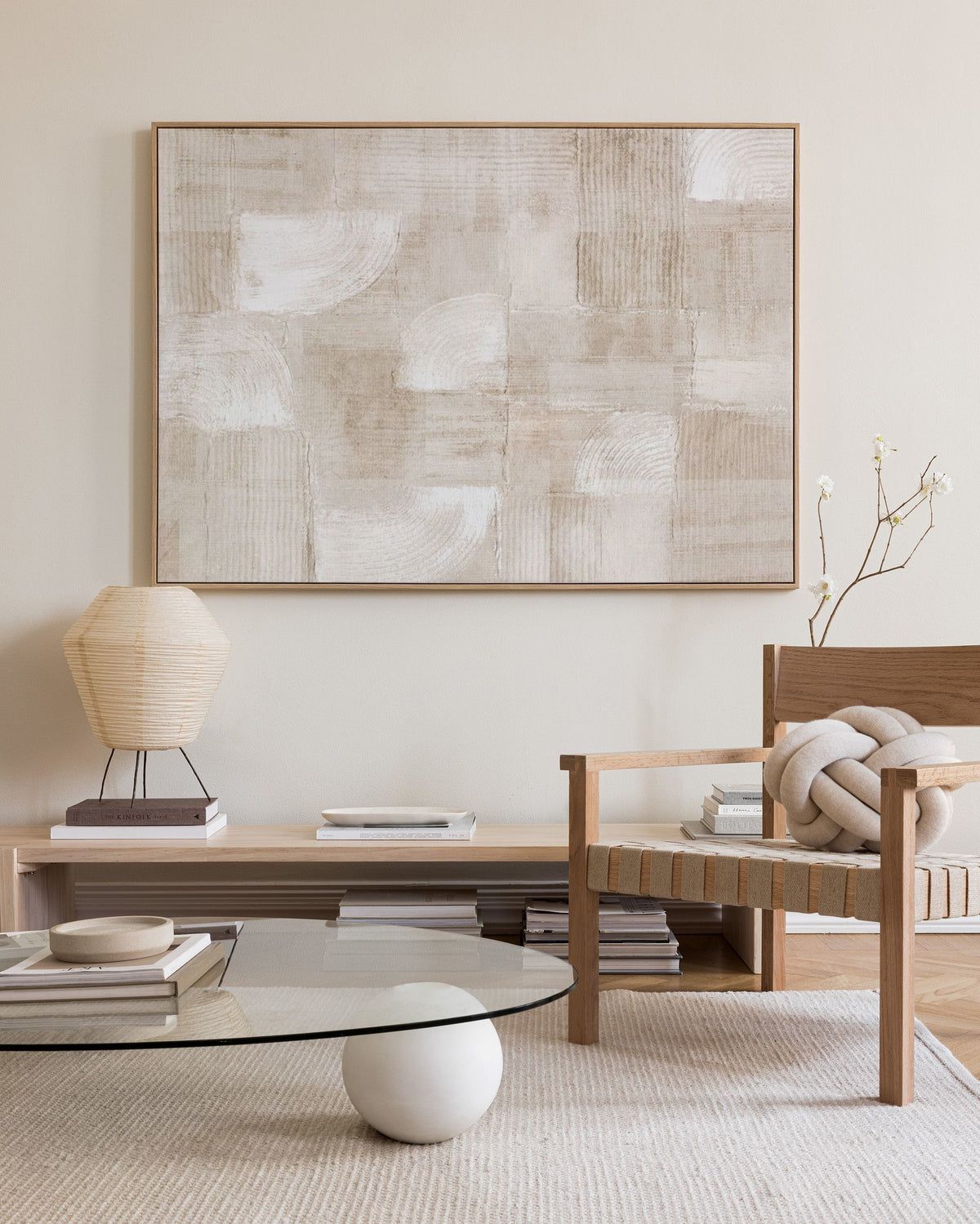 The Art of Beige Canvas print