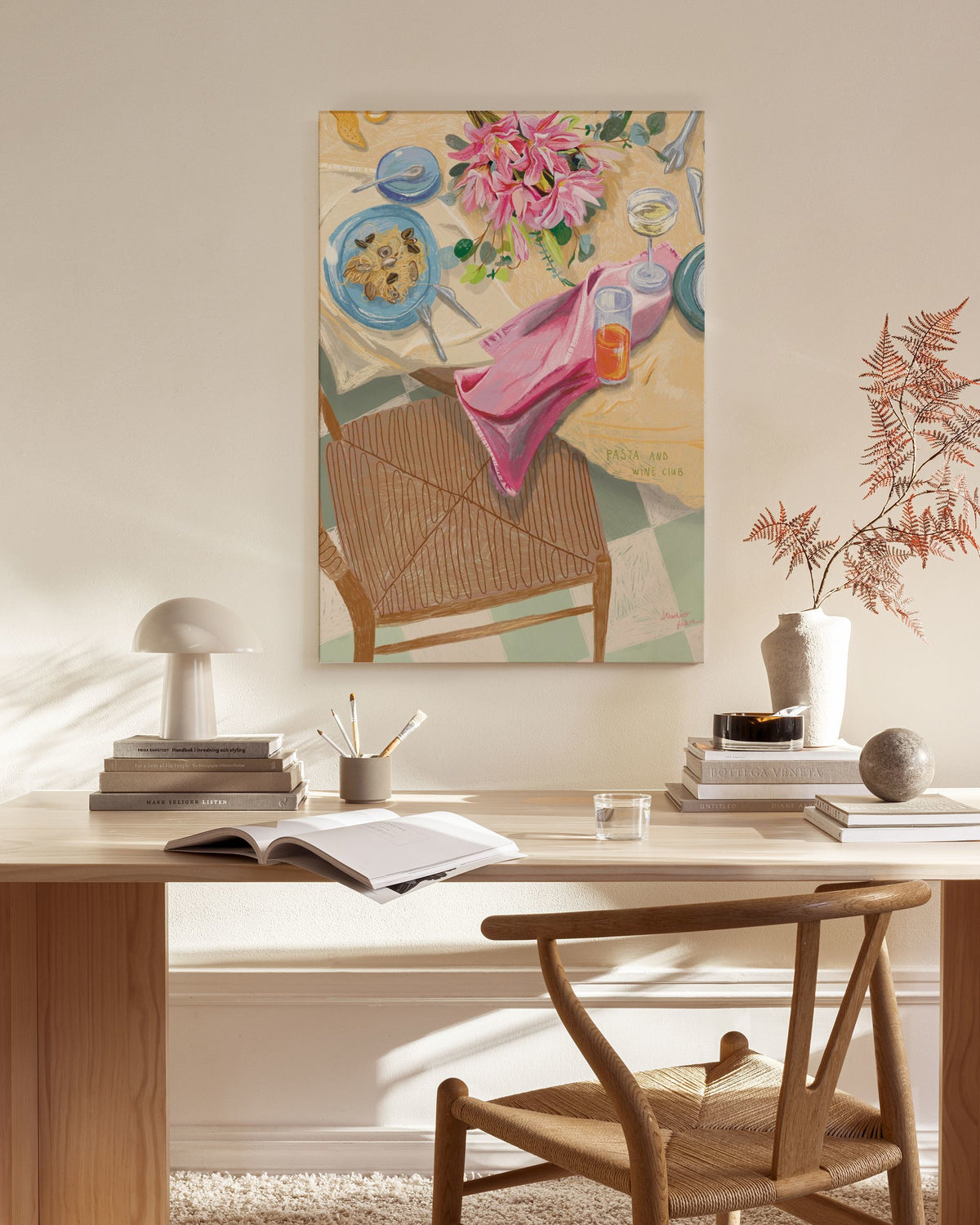 Loïs Langenberg - Pasta and Wine Club Canvas print