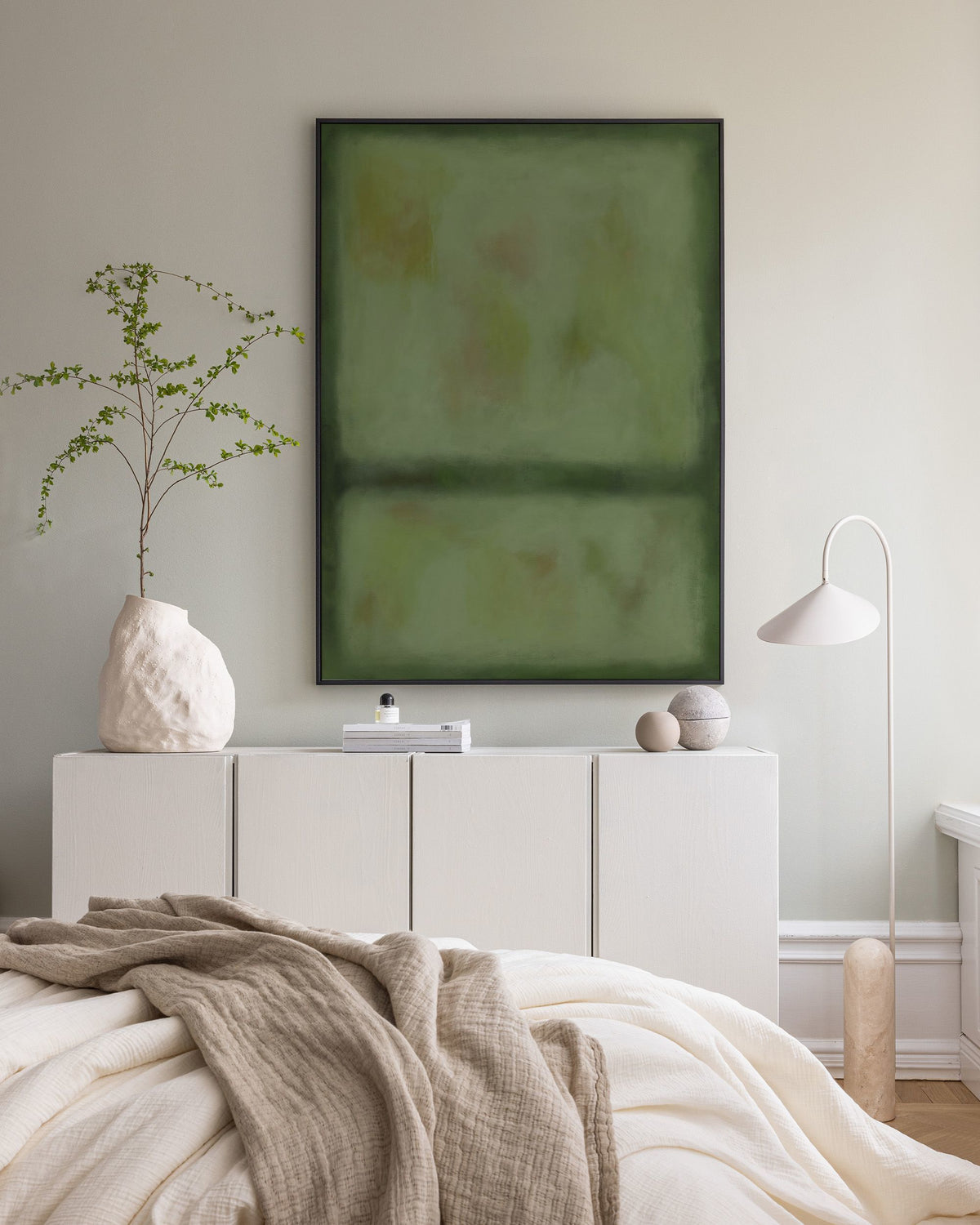 Division in Green Canvas print