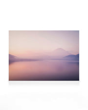 Fuji Mountain Over Foggy Lake Canvas print