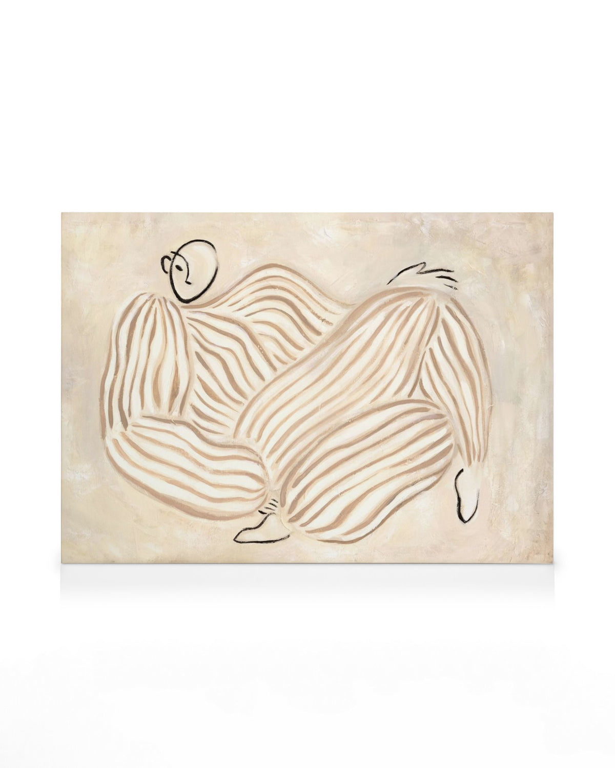 Figure in Beige Canvas print