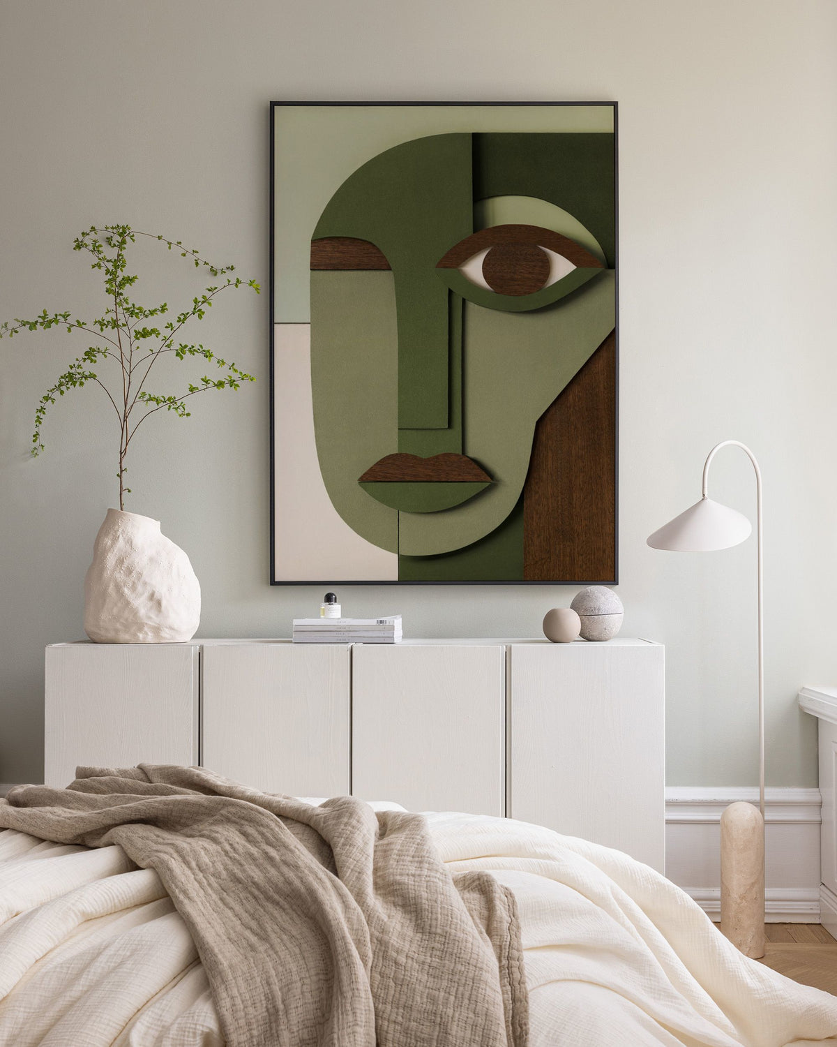 Abstract Face Canvas print