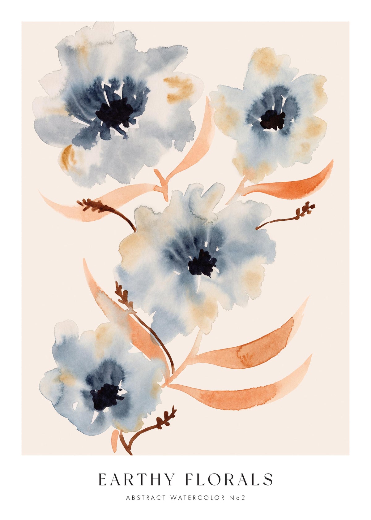 Earthy Florals No2 Print