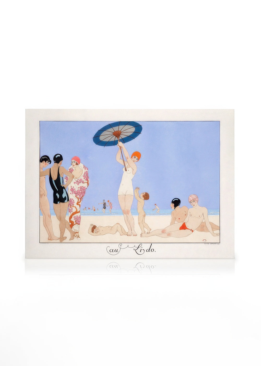 George Barbier - Au Lido Plate no.14 Canvas print