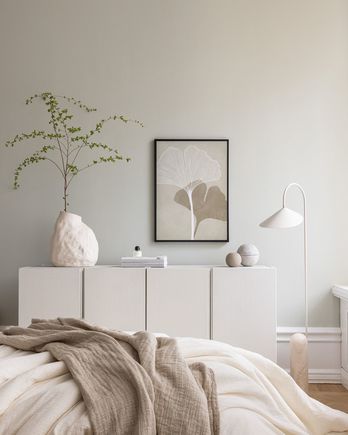 Double Ginkgo Canvas print