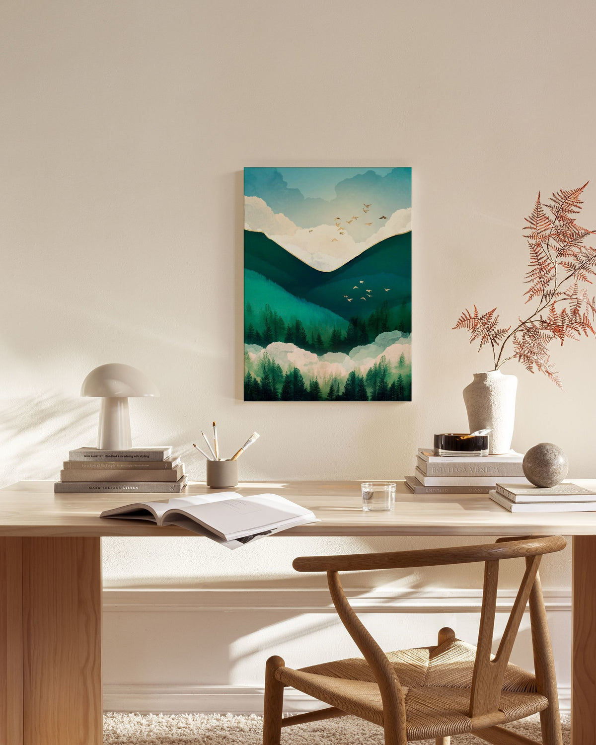 SpaceFrog Designs - Emerald Hills Canvas print