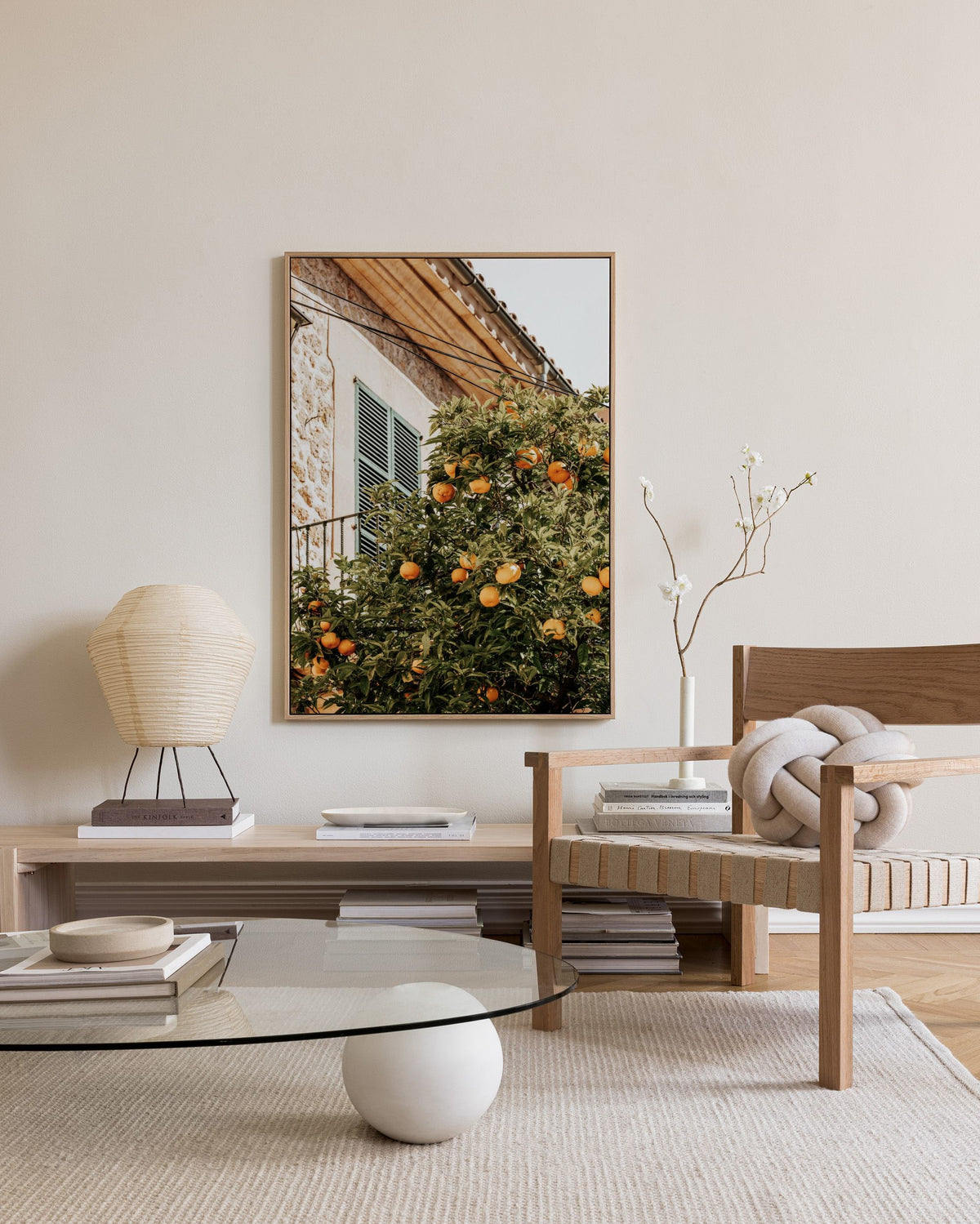 Oranges In Garden Canvas print