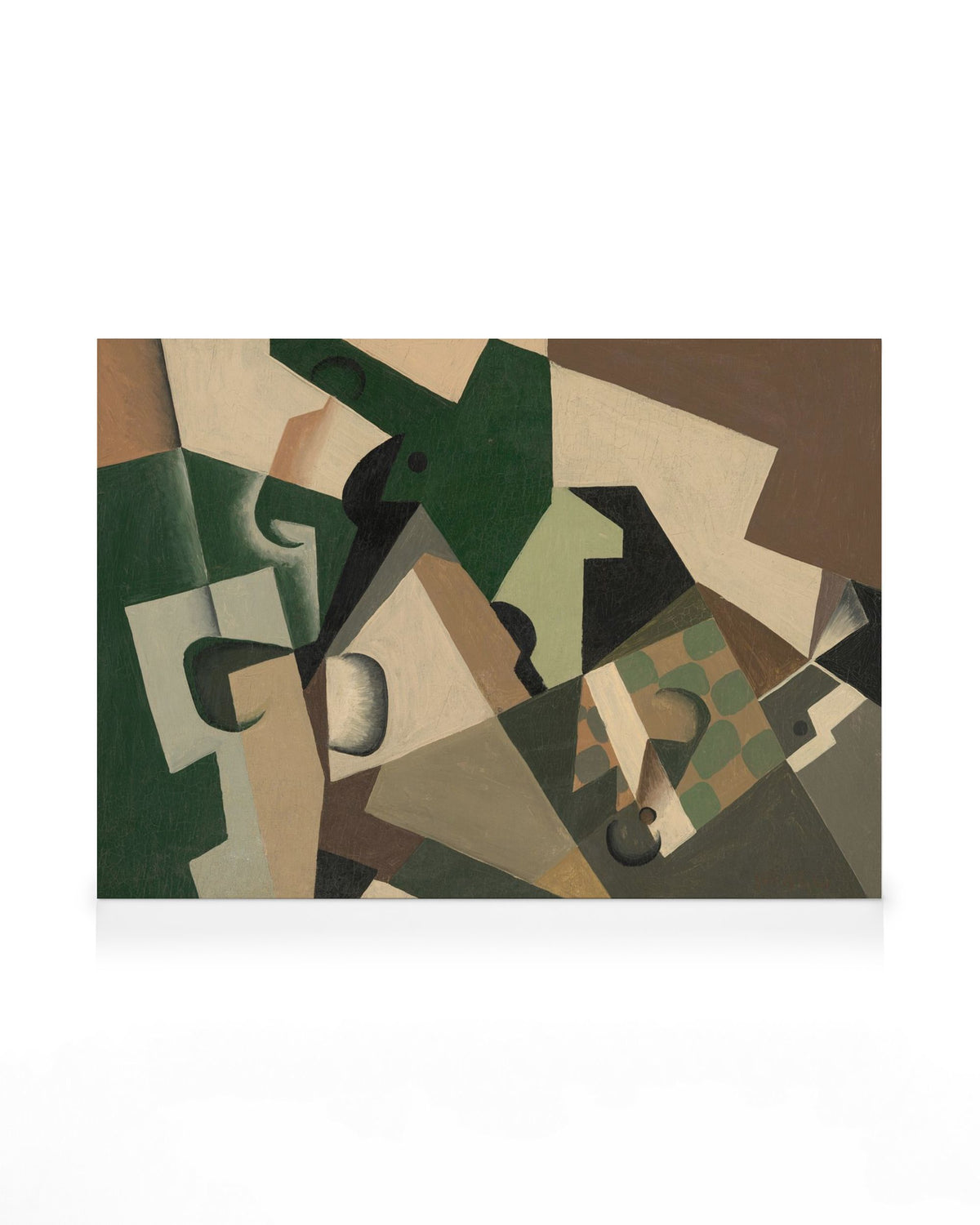 Juan Gris - Glass and Checkerboard Canvas print
