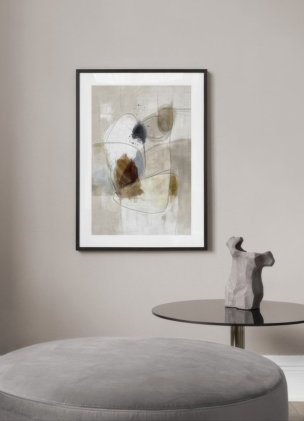 Beige Impression No2 Print