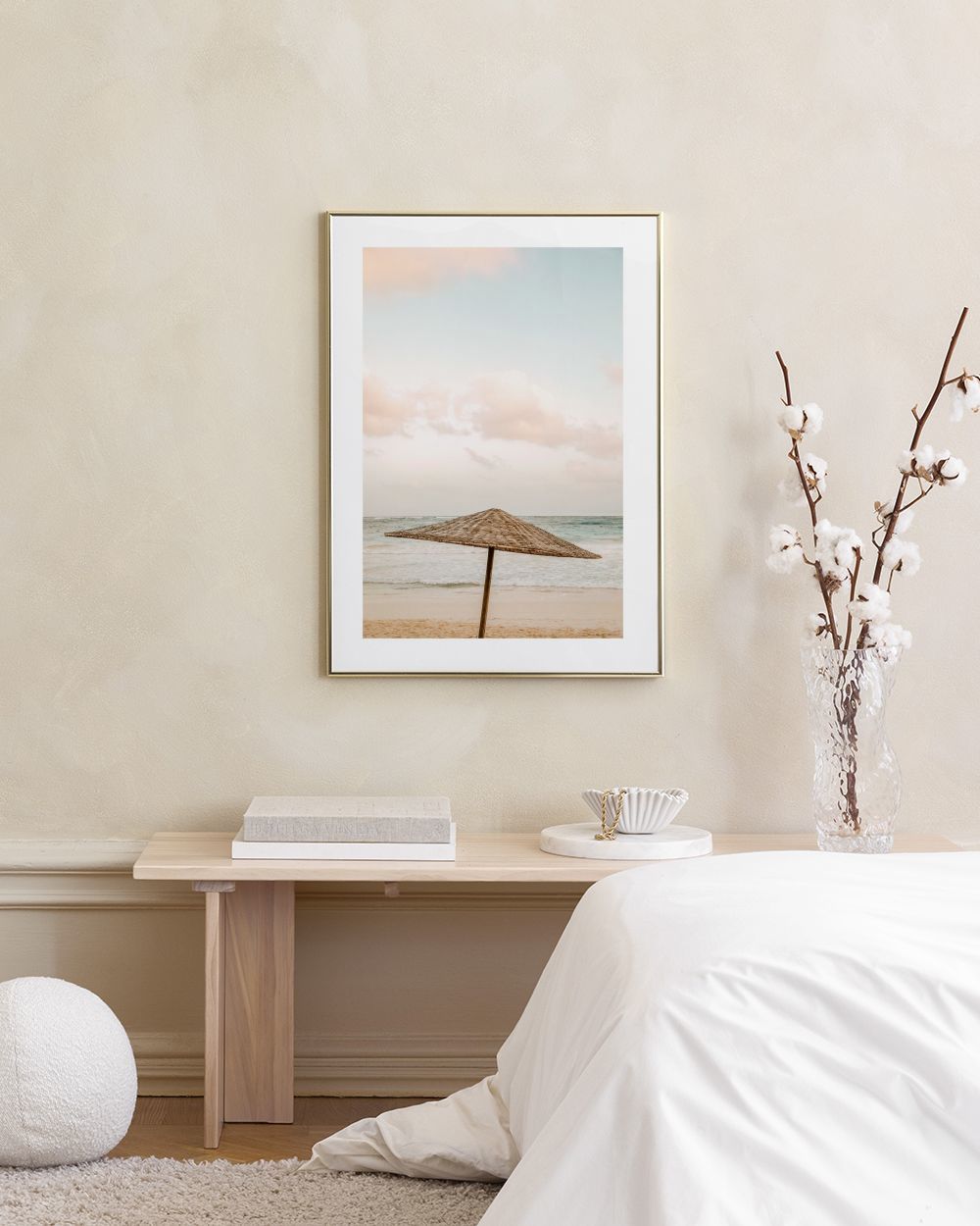 Parasol by the Ocean Print