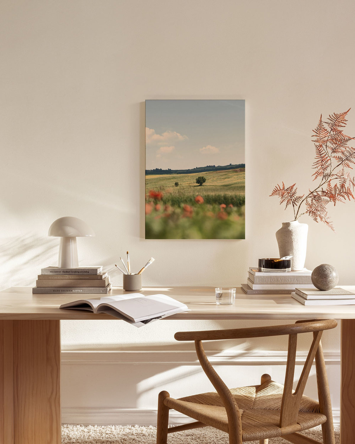 Tuscan Poppies No2 Canvas print