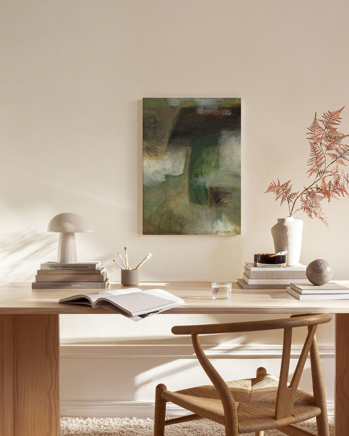 Earthy Layers No3 Canvas print